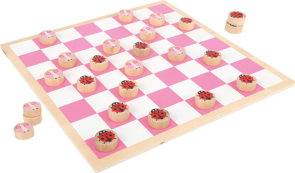 Puidust roosa kabe liblikad ja lepatriinud mäng klassikaline lauamäng mustbe ee (4)