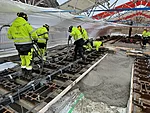 Kruunusillat kiintoraidelaattojen muotti- ja betonityöt HASA Group