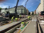 Mannerheimintie peruskorjaus HASA Group raitiotien päällysrakenteen muotti-ja betonointityöt