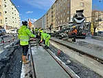 Mannerheimintien korjaus raitiotien päällysrakenteen muotti-ja betonointityöt