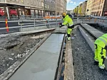 Mannerheimintien korjaus raitiotien päällysrakenteen muotti-ja betonointityöt