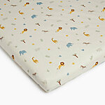 Printed cot bed fitted sheet safari mattress