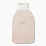 Organic cotton sleeping bag blushed stripe front 2.5tog nopocket