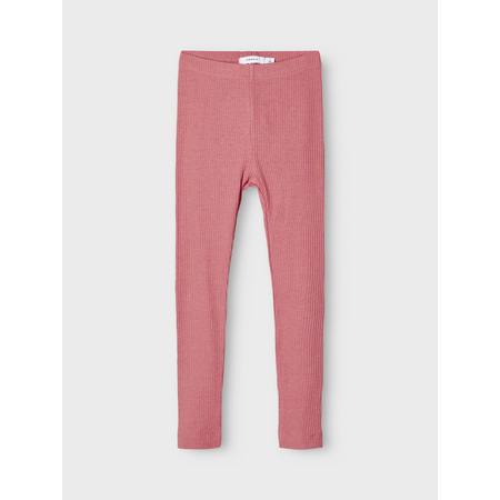 Name it girls basic leggings in organic cotton withered rose 92~2