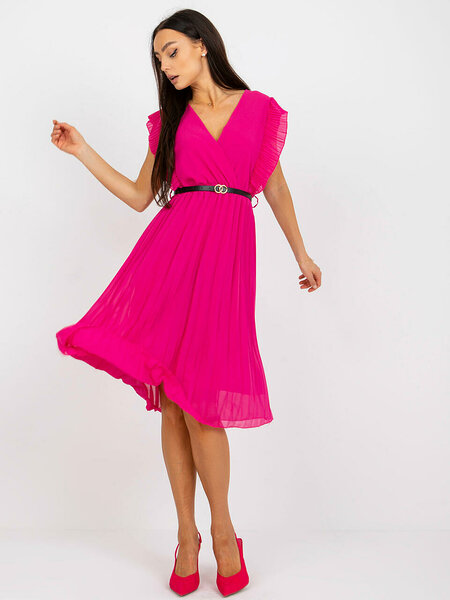 Pol pl rozowa sukienka z plisowanym dolem marine 383941 3