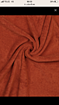 fabric rust terry cloth