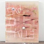 121 1/2 Division, 2012, acrylic on canvas, acrylic sheet, shatter baseball, 60 x 48 inches