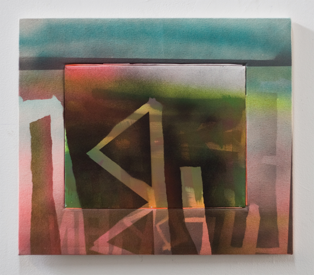 Europian, 2009, acrylic on canvas, acrylic on canvas over wood artist&#x27;s frame, 18 1/4 x 21 1/4 inches