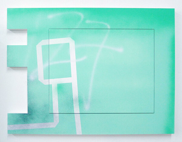 127 Henry, 2012, acrylic on canvas, acrylic and PVC artist&#x27;s frame, 24 x 32 inches