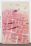 47 Madison, 2012, acrylic on canvas, acrylic sheet, shatter baseball, 96 x 60 inches