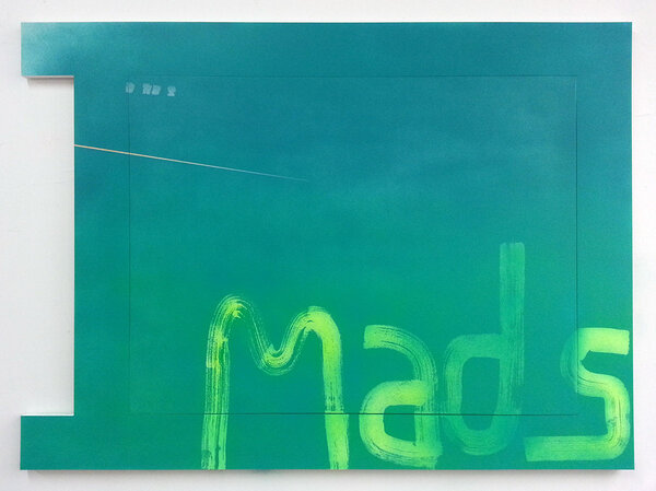 Madison, 2013, acrylic on canvas, acrylic and PVC artist&#x27;s frame, 47 1/2 x 65 1/2 inches