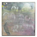 Jeter Retires, 2014, acrylic and inkjet on vinyl, wood and mylar artist's frame, plexiglas appliqué, decals, 61 x 61 inches