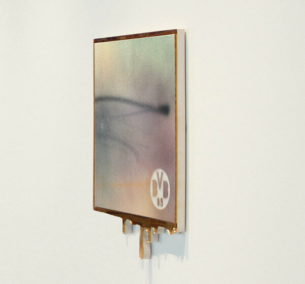Das BVB, 2015, acrylic on canvas, plexiglas and PVC artist&#x27;s frame, 21 x 19 inches