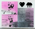 If I Can, You Can, 2016, acrylic and inkjet on canvas, dibond, 96 x 120 inches