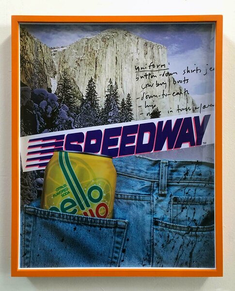 Speedway (Mello Yello), 2020, archival inkjet print mounted on dibond, custom frame, 20 x 16 inches
