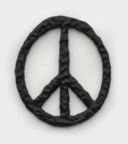 Peace (In Tact), 2022, epoxy resin, PVC, 16 x 14 x 1 inches