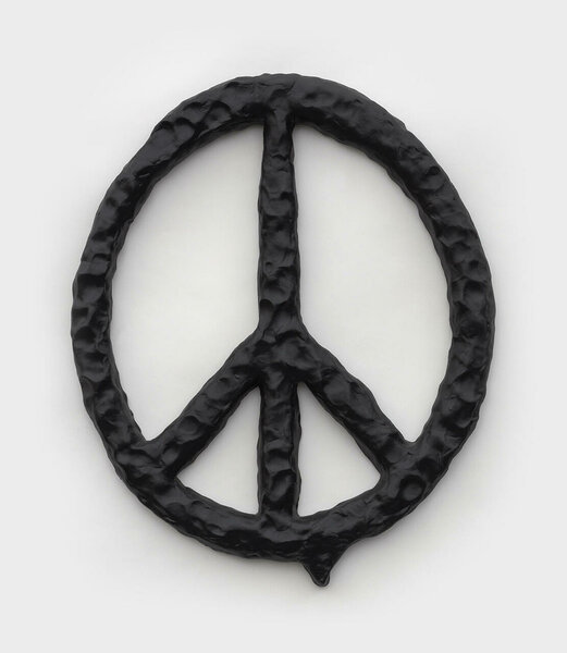 Peace (One Drip), 2022, epoxy resin, PVC, 17 x 14 x 1 inches