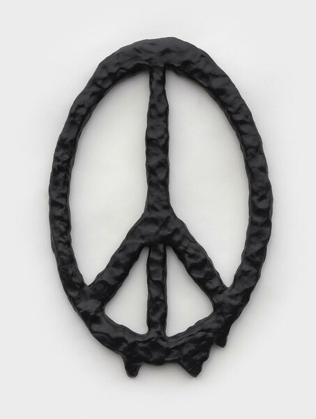 Peace (Three Drips), 2022, epoxy resin, PVC, 19 x 12 x 1 inches