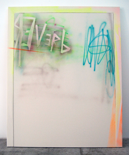 Reverb, 2009, acrylic on canvas, acrylic on canvas over wood artist&#x27;s frame, 71 1/2 x 61 1/4 inches