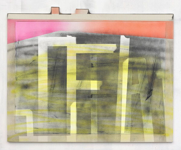 Burger FF, 2010, acrylic on canvas, acrylic on canvas over wood artist&#x27;s frame, 43 1/2 x 53 1/2 inches