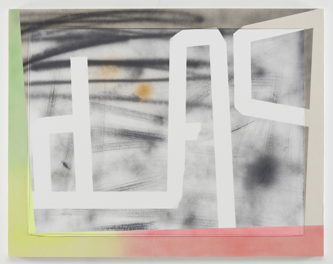 Pad, 2010, acrylic on canvas, acrylic on canvas over wood artist&#x27;s frame, 43 1/4 x 55 1/4 inches