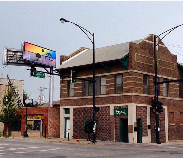 Digital billboard, Chicago, 2016