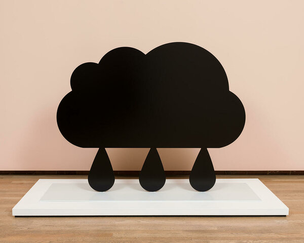 Raincloud II (Neon Signs on Overcast Days), 2022, edition of 3, aluminum, automotive paint, 48 x 60 inches
