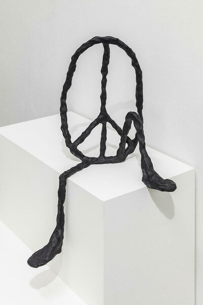 Peace (at ease II), 2022, epoxy resin, aluminum, 23 x 15 x 10 inches