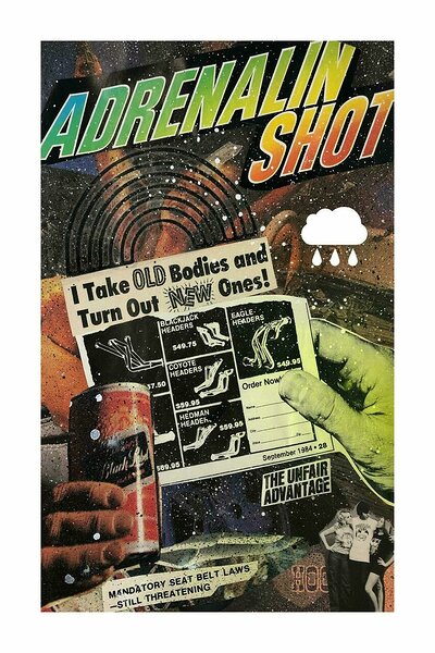 Adrenalin Shot, 2019, inkjet on paper, 36 x 24 inches