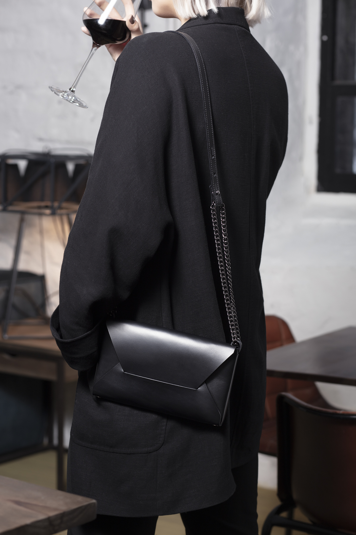 Sandro | Totemo Bag with Chain Strap | Black