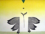 Sinepiiva. 70 x 57 cm, kuivnõel, kõrgtrükk, Aili Mittal 2005