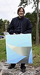 Andrus Rõuk with his Painting 2010.