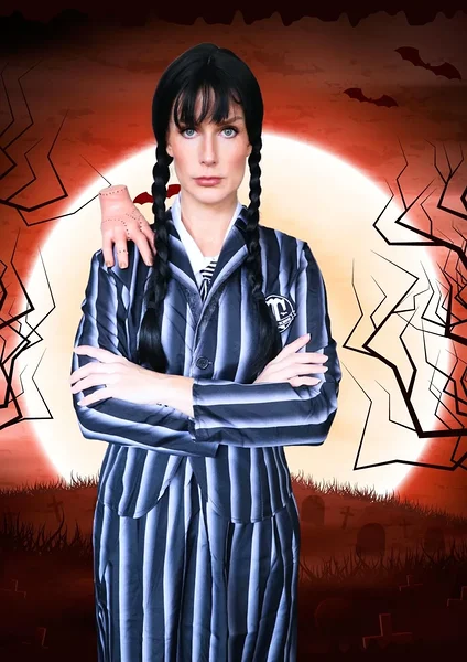 Laste peojuht, tegelane Wednesday Addams, koolivormis