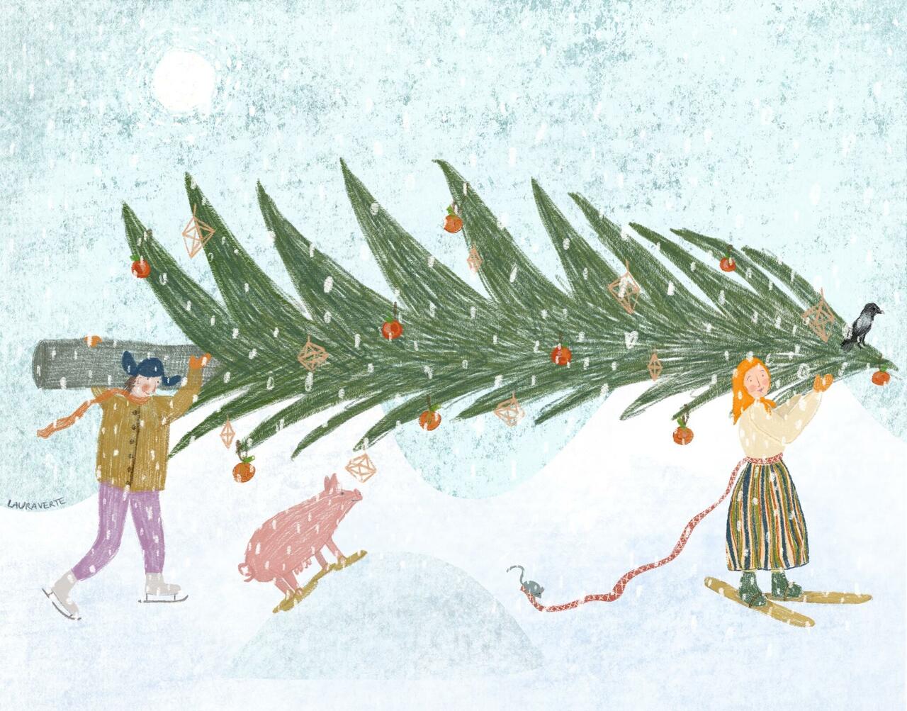 Jõulukaart, Eesti Folkloorinõukogule, 2021