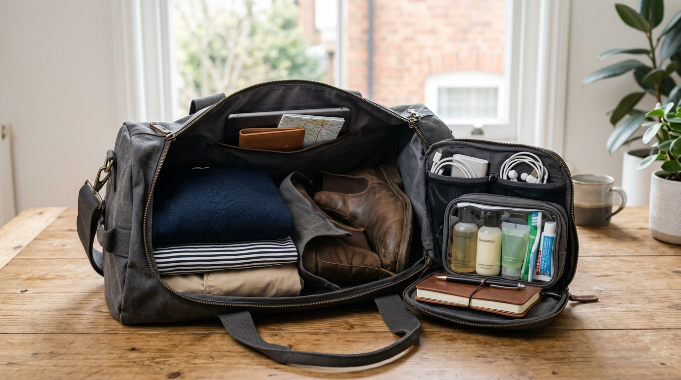 Kuidas pakkida Urban Water Resistant Weekend Bag nädalavahetuse reisiks?