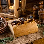Minipannkoogid šokolaadikreemi ja mustikatega