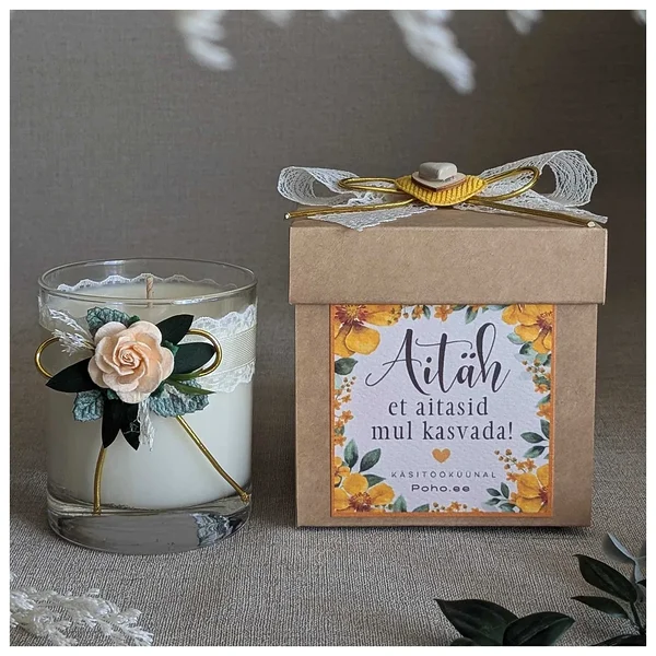 Käsitööküünal õpetajale - Aitäh, et aitasid mul kasvada