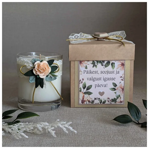 Käsitööküünal - Päikest igasse päeva