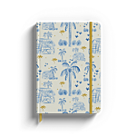 Bullet journal, blue palms