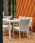 Livoutdoor loop söögilaud väike söögitoolid terrassimööbel 18