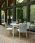 Livoutdoor loop söögilaud väike söögitoolid terrassimööbel 38