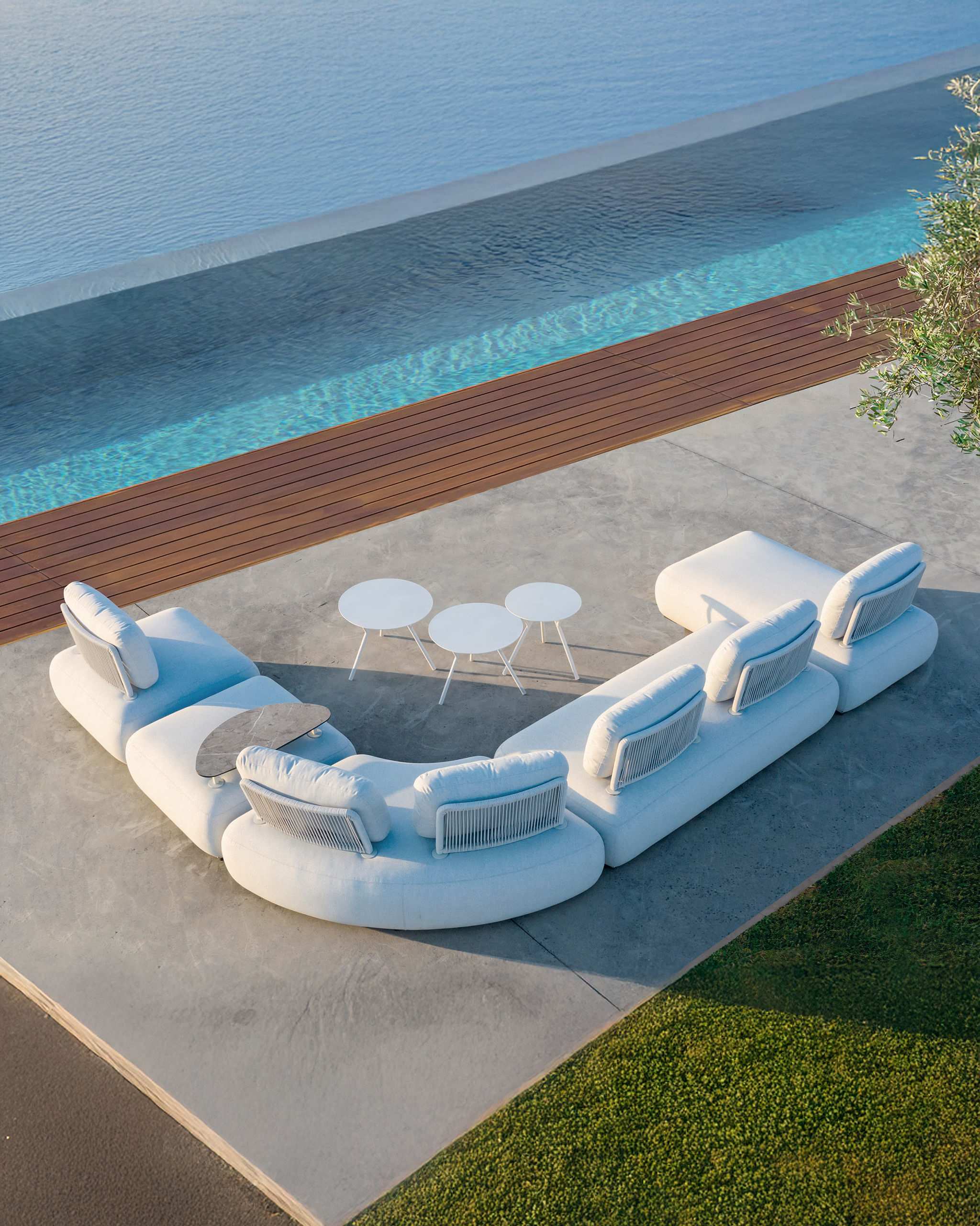 OLALA light grey corner sofa - Liv Outdoor