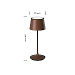 Livoutdoor laualamp luna300 corten valge taustaga