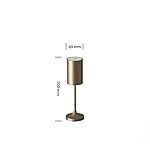 Livoutdoor laualamp vina200 brushed brass valge taustaga2