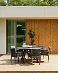 Livoutdoor terrassimööbel ümar söögilaud hug hpl 5