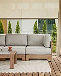 Livoutdoor terrassimööbel sky oak nurgadiivan tugitool käetugedeta 47