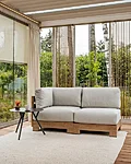 Livoutdoor terrassimööbel sky oak nurgadiivan tugitool käetugedeta dj abilaud 57