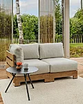 Livoutdoor terrassimööbel sky oak nurgadiivan tugitool käetugedeta dj abilaud 60