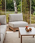 Livoutdoor terrassimööbel sky oak tugitool käetugedeta diivanilaud 48