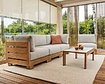 Livoutdoor terrassimööbel sky oak tugitool käetugedeta nurgadiivan diivanilaud 49